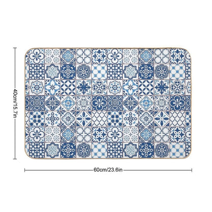 Portuguese Azulejos Bath Mat