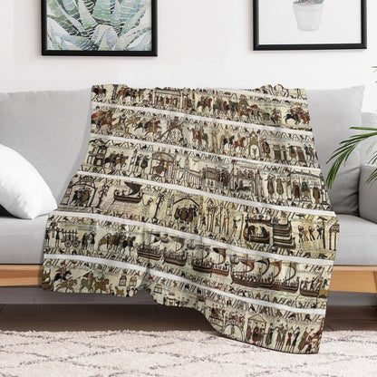 THE BAYEUX TAPESTRY Throw Blanket