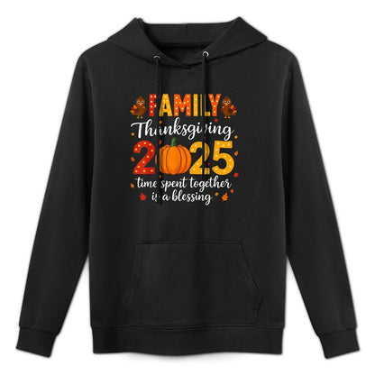 Family Thanksgivings 2025 Outfits Pajamas Matching Set Breathable Fabric Hoodie