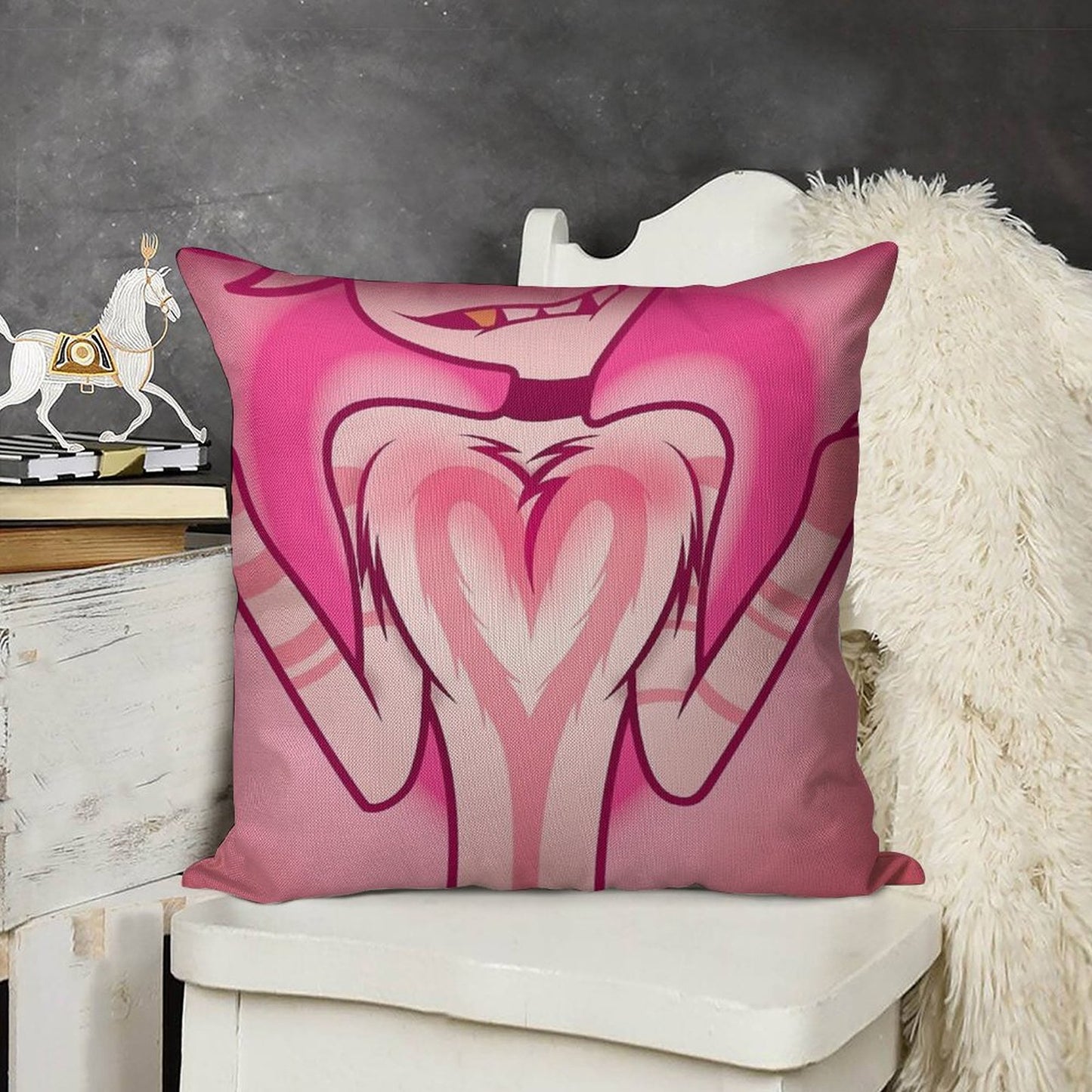 Floof Squish Linen Throw Pillow Cover