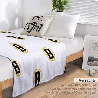 Boston Hockey Throw Blanket