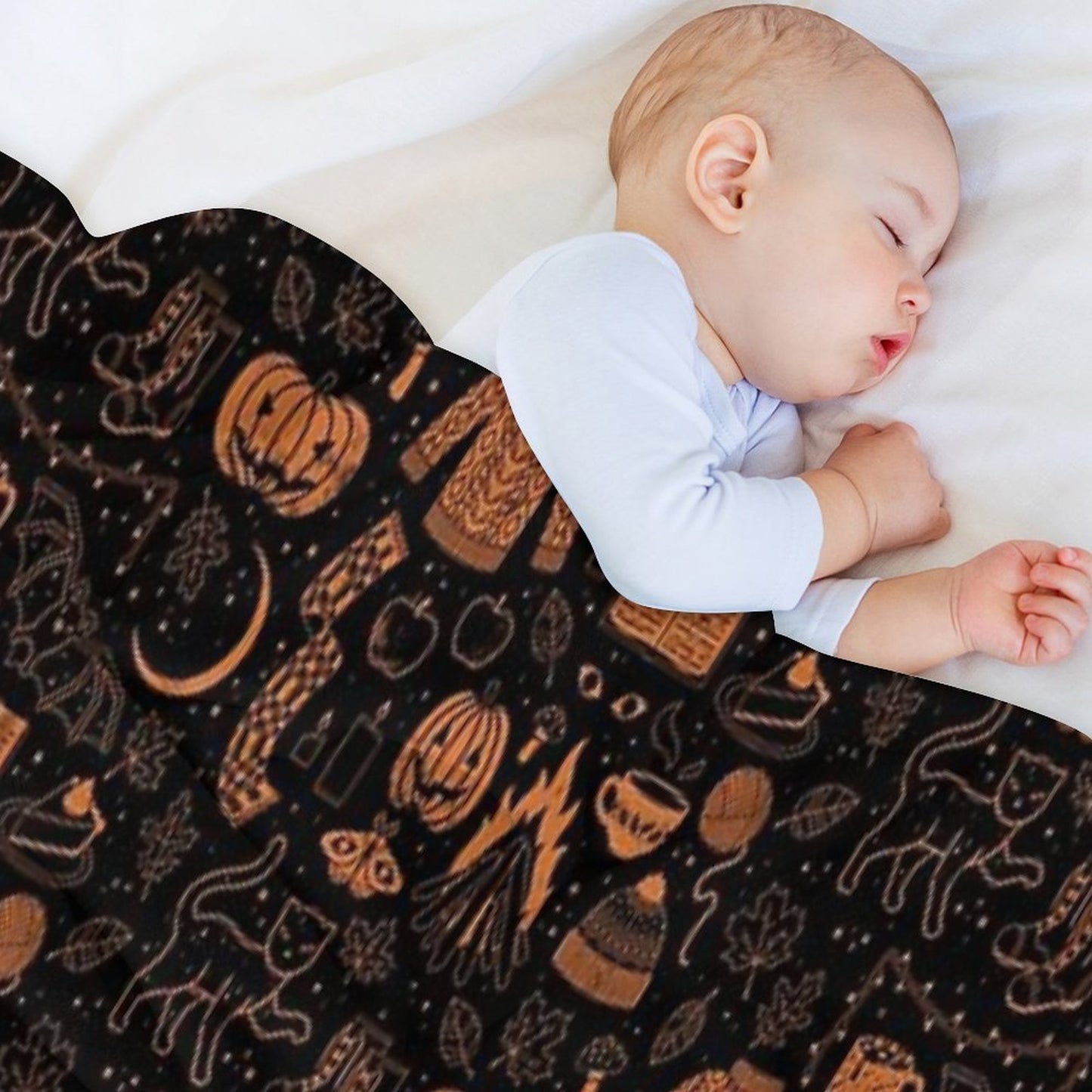 Autumn Nights Halloween Throw Blanket