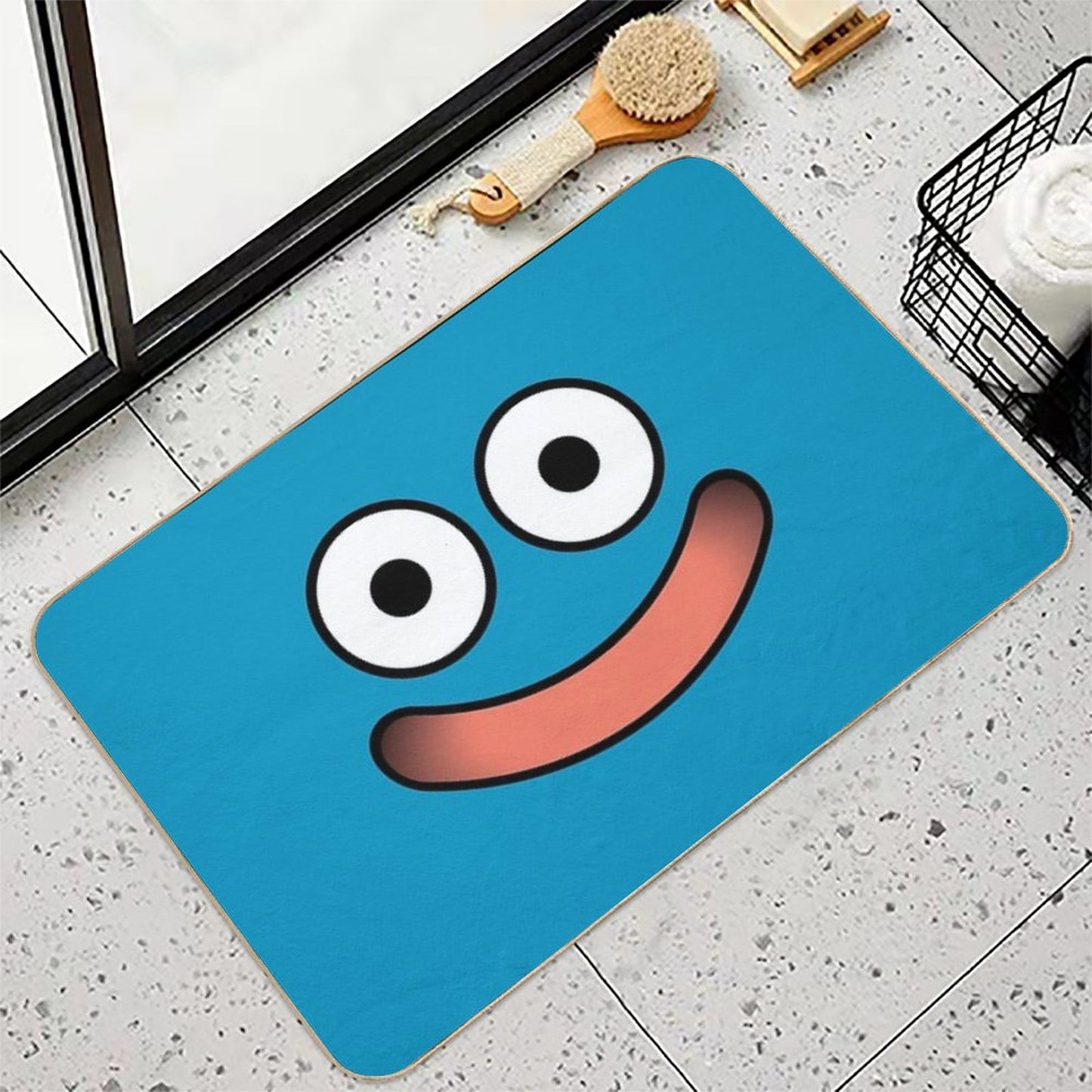 Dragon Quest Slime Face Bath Mat