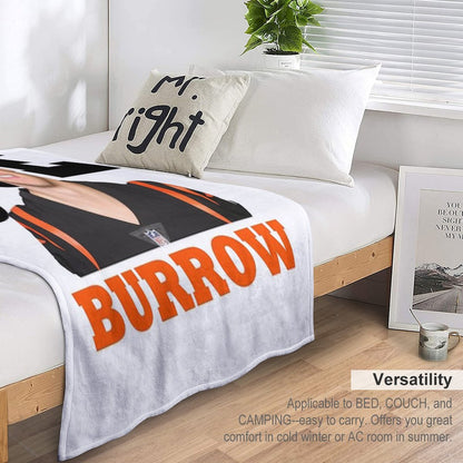 Joe Burrow Bengals Football Throw Blanket
