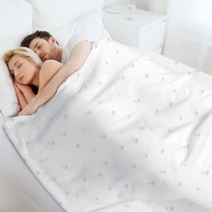 Grey Skies Painterly  Pattern Throw Blanket