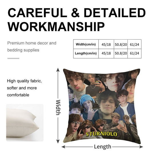 Sturniolo Triplets Iconic Linen Throw Pillow Cover