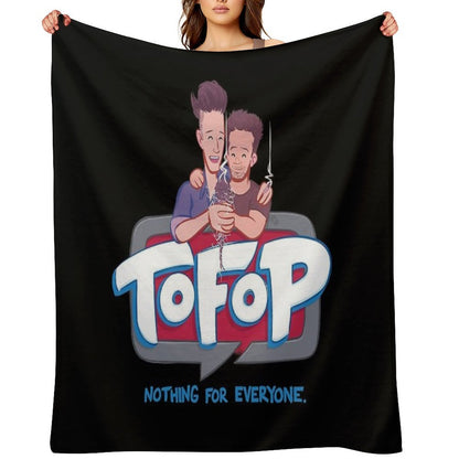 TOFOP- Toon Logo Throw Blanket