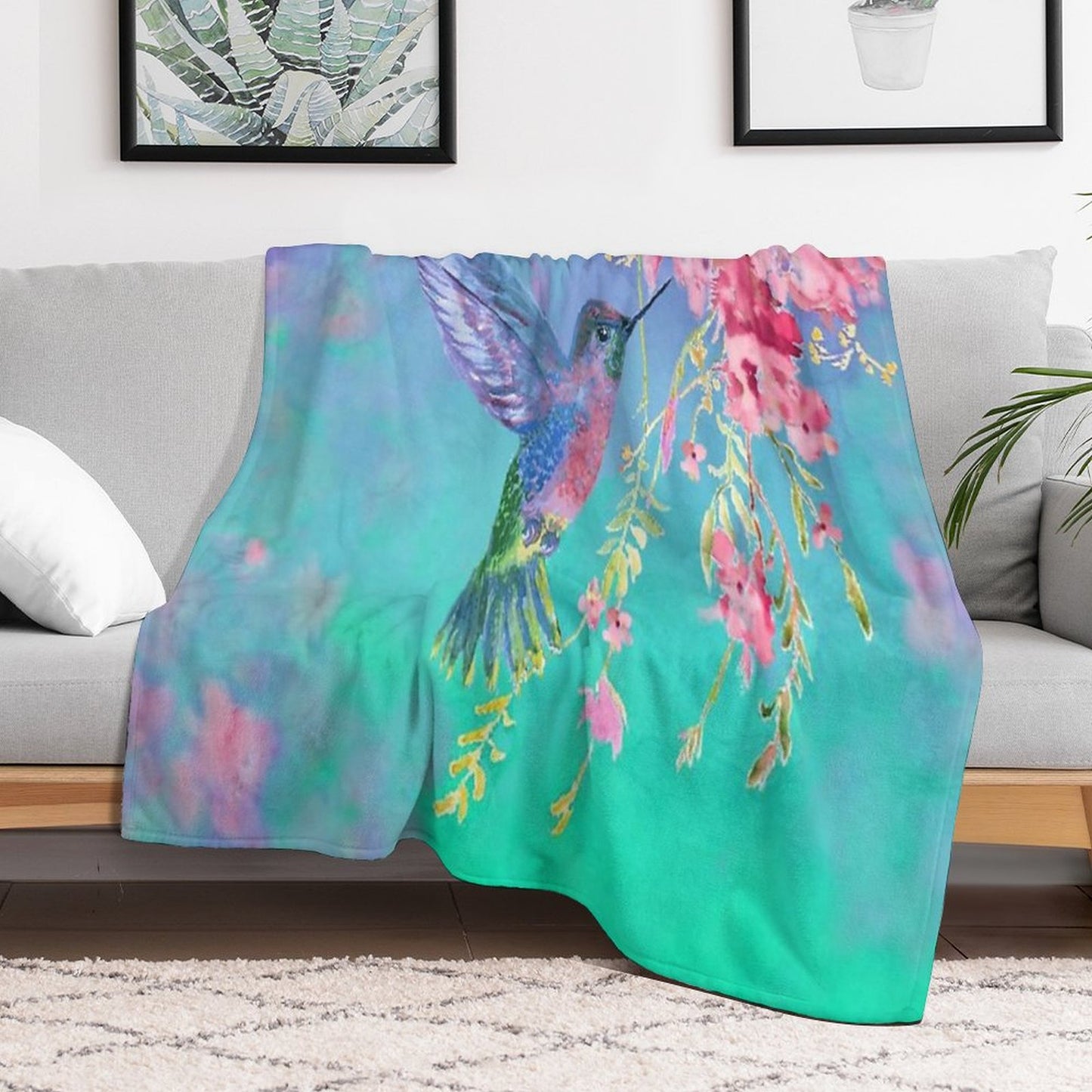 Live A Colorful Life Throw Blanket
