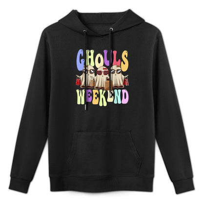 Ghouls Weekend Women Spooky Ghost Halloween Girls Trip Layering Staple Hoodie