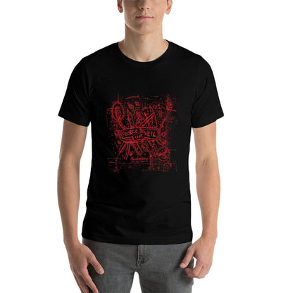 Pierce The Veil - Misadventures Cover in Red Print  Tagless Design T-Shirt