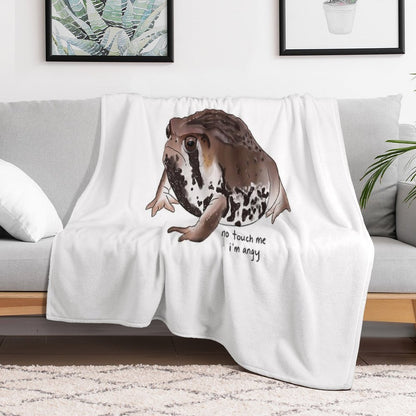 Sand Rain Frog Throw Blanket