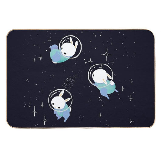Space Bunnies Bath Mat