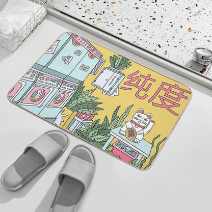MANEKI WASH GREEN Bath Mat