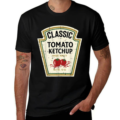 Halloween Tomato Ketchup Food Matching Costume Women Men Kid  Durable T-Shirt