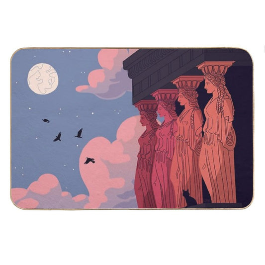 Caryatids at Dusk Bath Mat