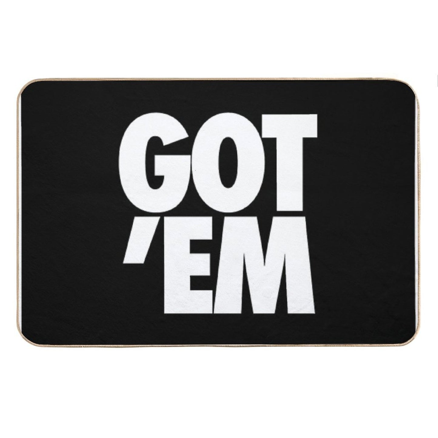 Got Em Black & White Bath Mat