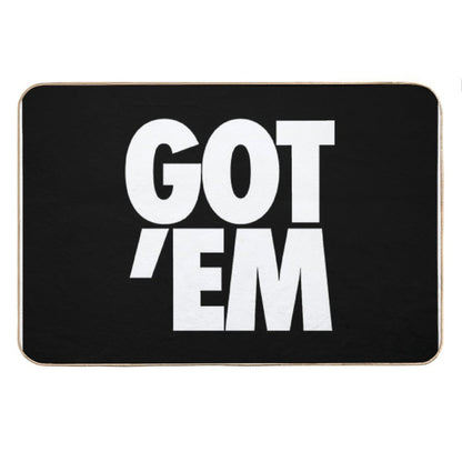 Got Em Black & White Bath Mat