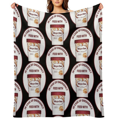 In Case Of Emergency Feed With Haagen-Dazs Throw Blanket