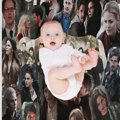 Once Upon A Time Collage Throw Blanket