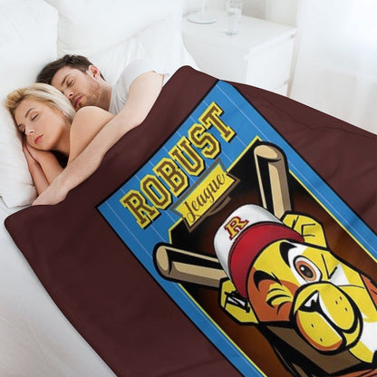 ROBUST BEAR BASEBALL CARD BEARS Throw Blanket