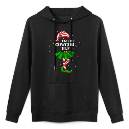 Matching Family Group Im The Cowgirl Elf Christmas Machine Washable Hoodie
