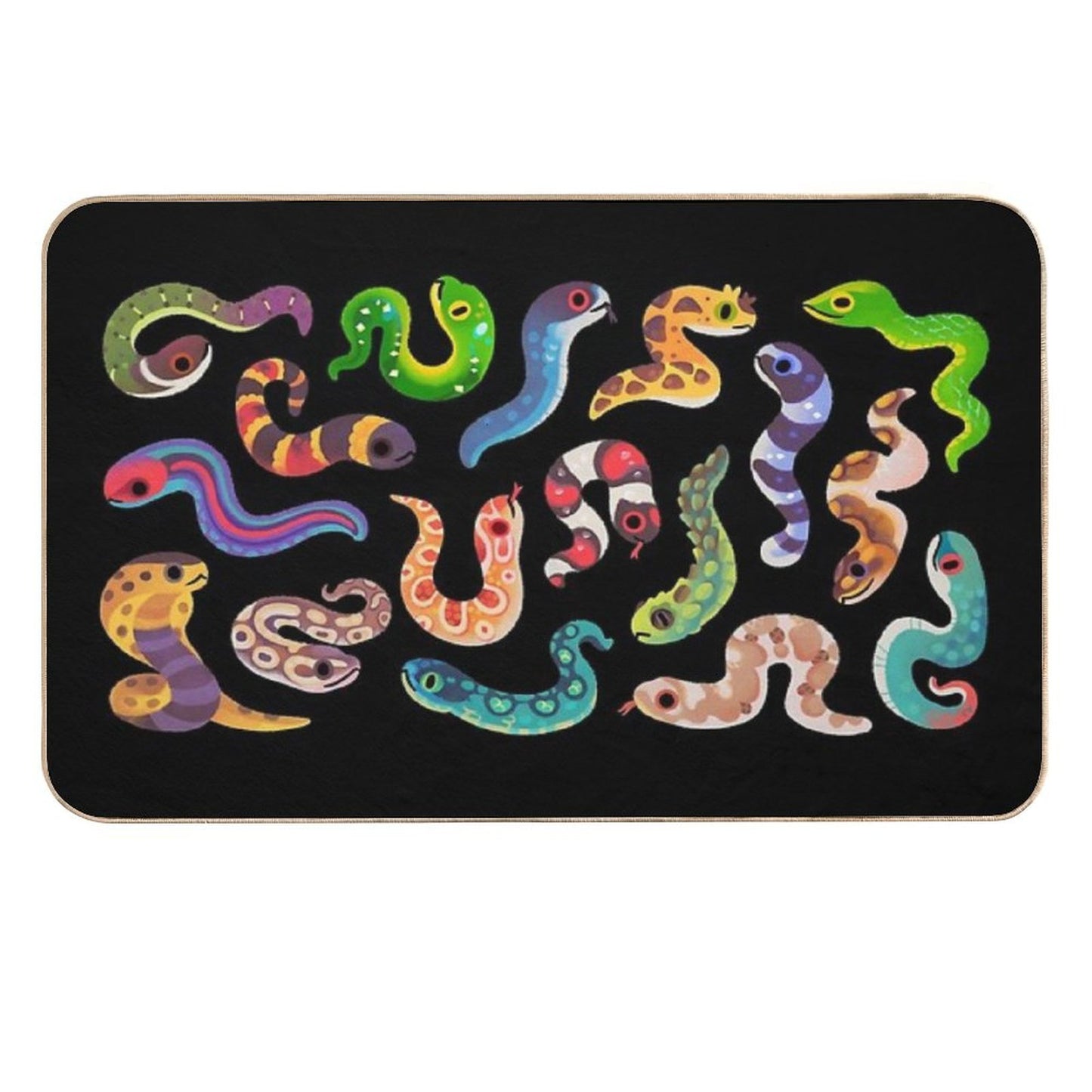 Serpent Day  Long-Lasting Bath Mat