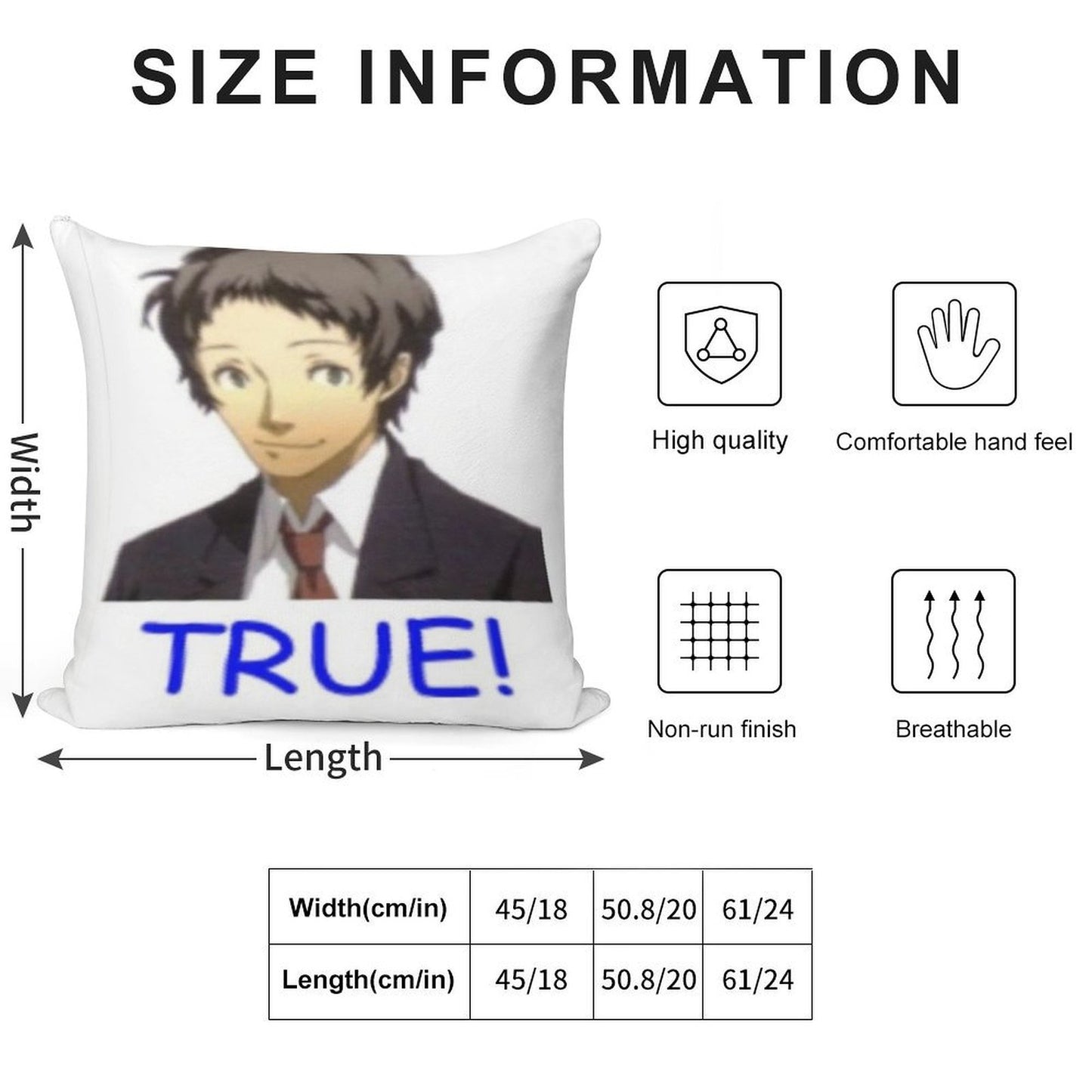 Adachi True Soft Durable Construction Throw Pillow