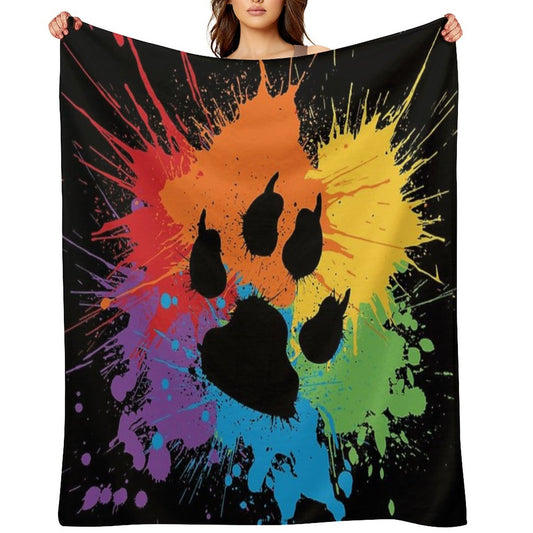 Paw Pride Dark 2019 Throw Blanket