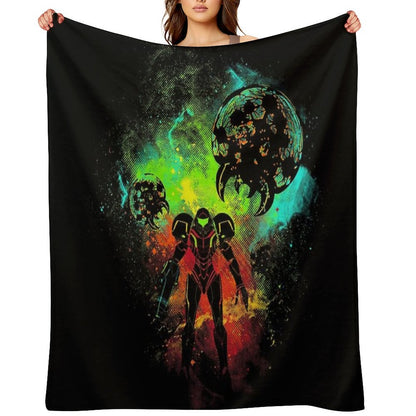Bounty Hunter of Space Throw Blanket
