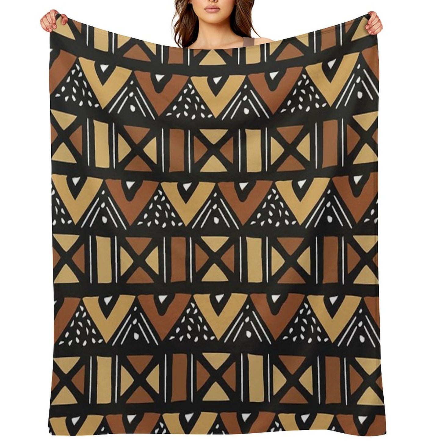 Mud Cloth Mali Throw Blanket
