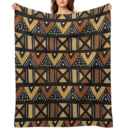 Mud Cloth Mali Throw Blanket