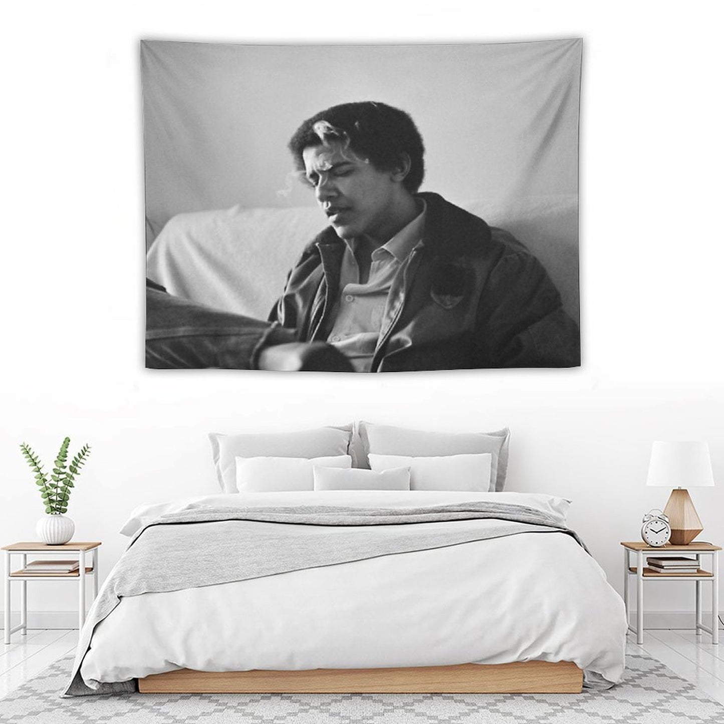 Young Obama Tapestry