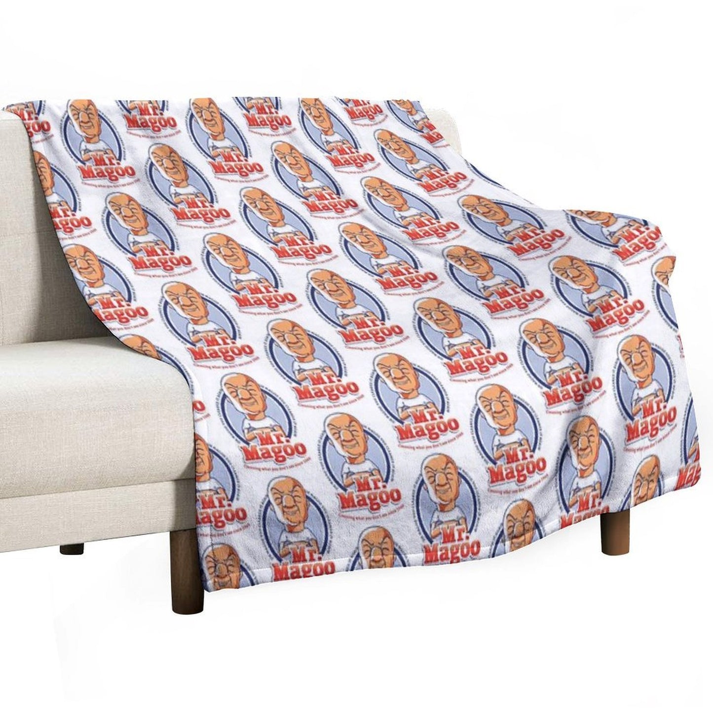 Mr. Magoo As Mr. Clean Throw Blanket