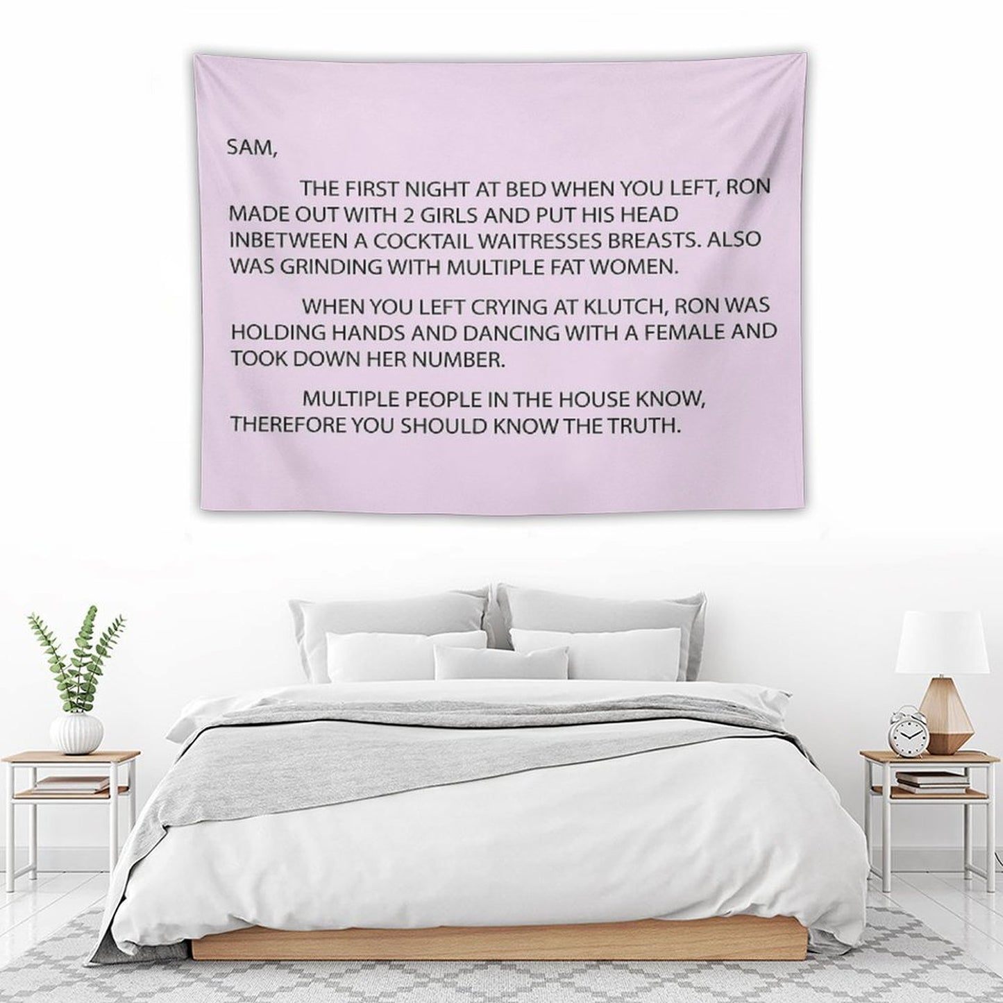 Letter to Sam Sammi Sammy Tapestry