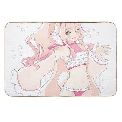 Summer Bun  Stain-Proof Bath Mat