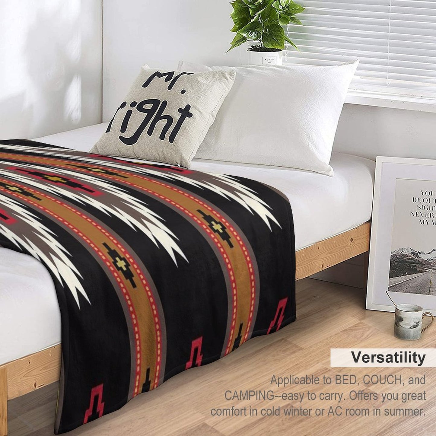 Navajo Blanket Design 7 Throw Blanket