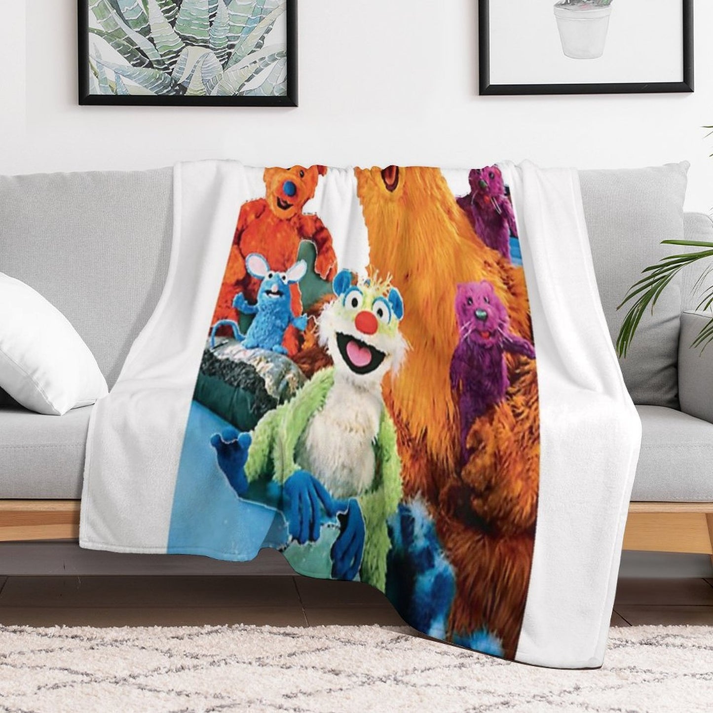 Bear in The Big Blue House Throw Blanket