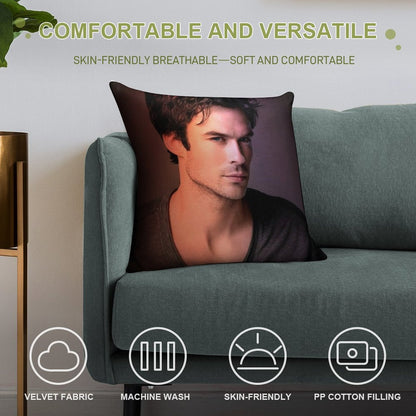 Ian Somerhalder Soft Warmth Comfort Throw Pillow