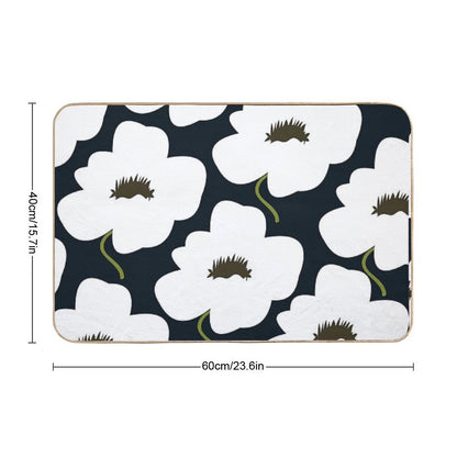 B&W Finnish Flower Bath Mat