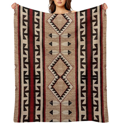The Eternal  Navajo Pattern Throw Blanket