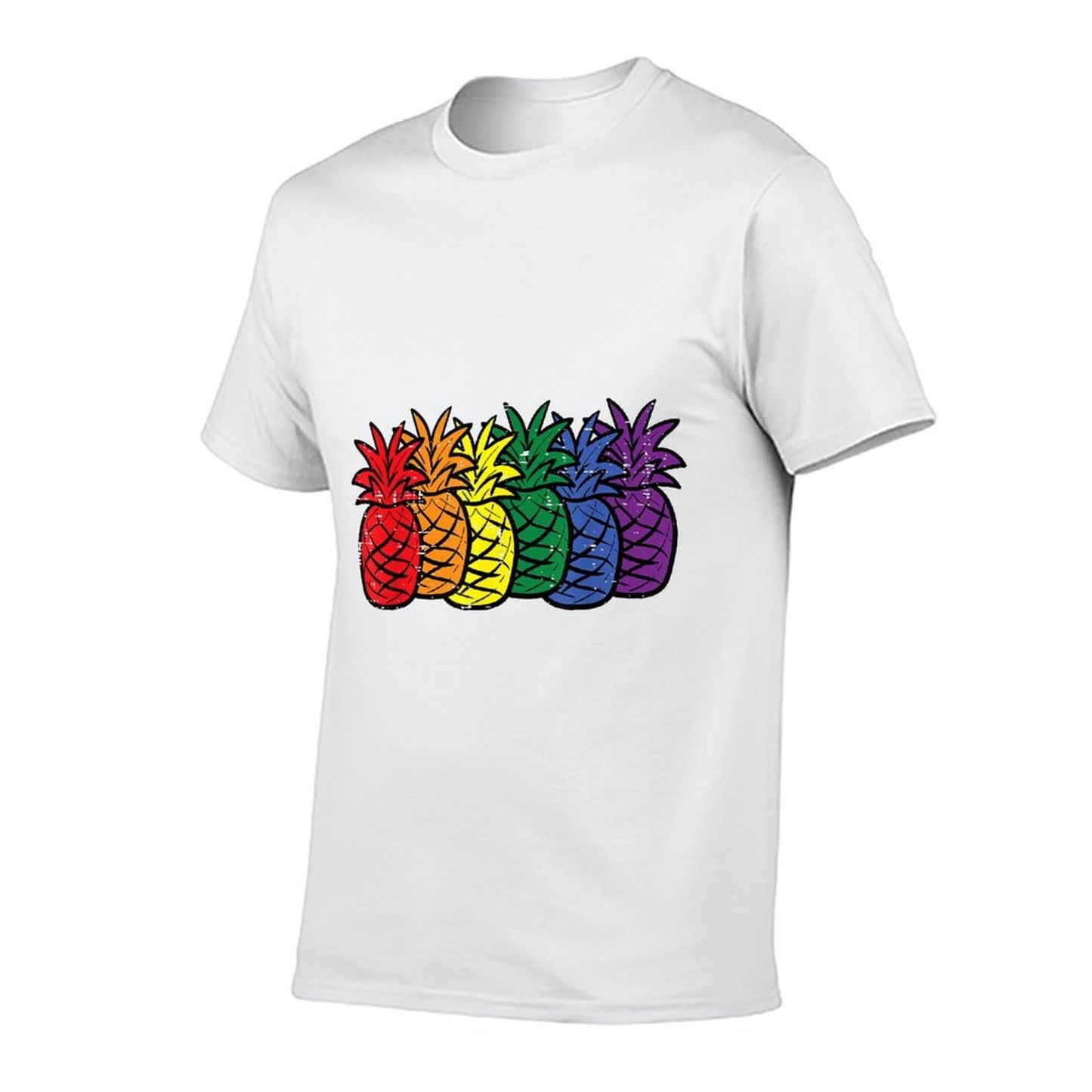 Gay Rainbow Pineapple LGBT Pride Month Subtle Men Women  Trendy Pattern T-Shirt