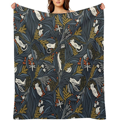 Wind in The Willows Throw Blanket