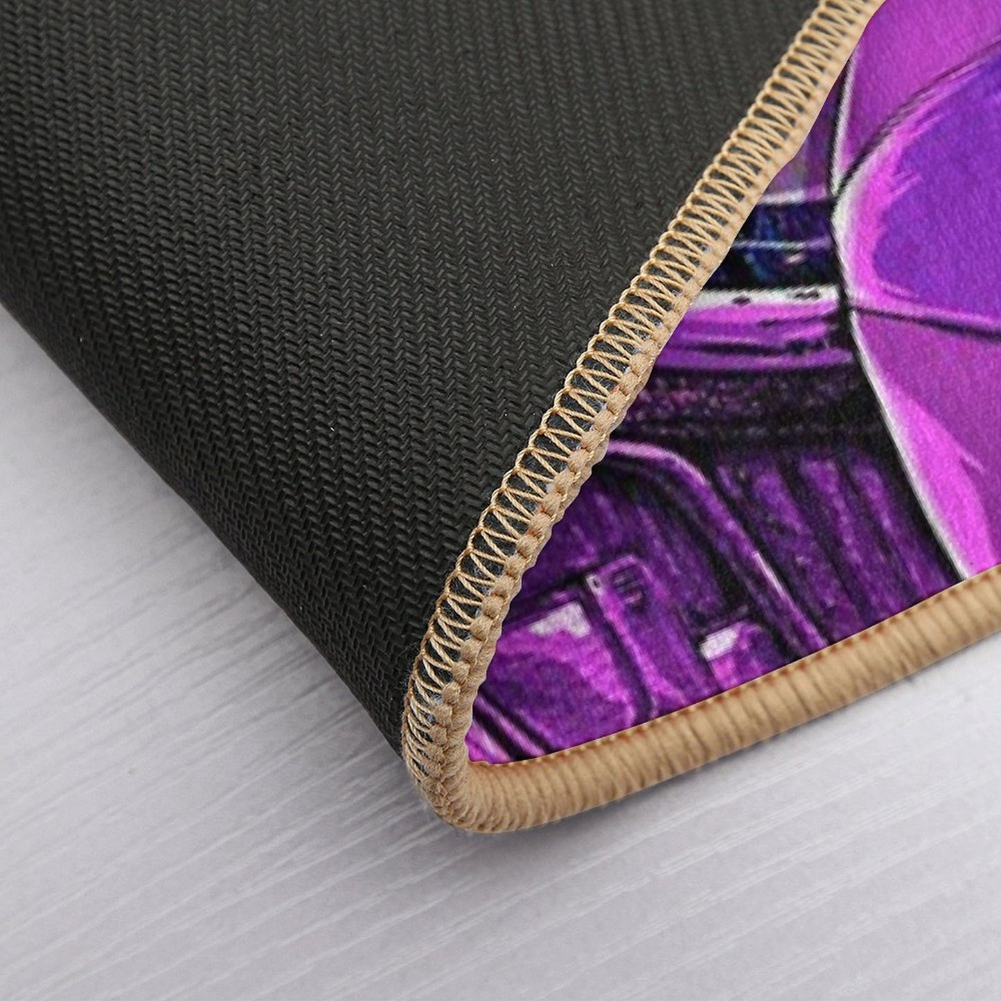 A Girl in Purple Room Bath Mat