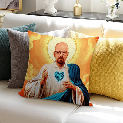 Walter White Soft Home Decor Throw Pillow