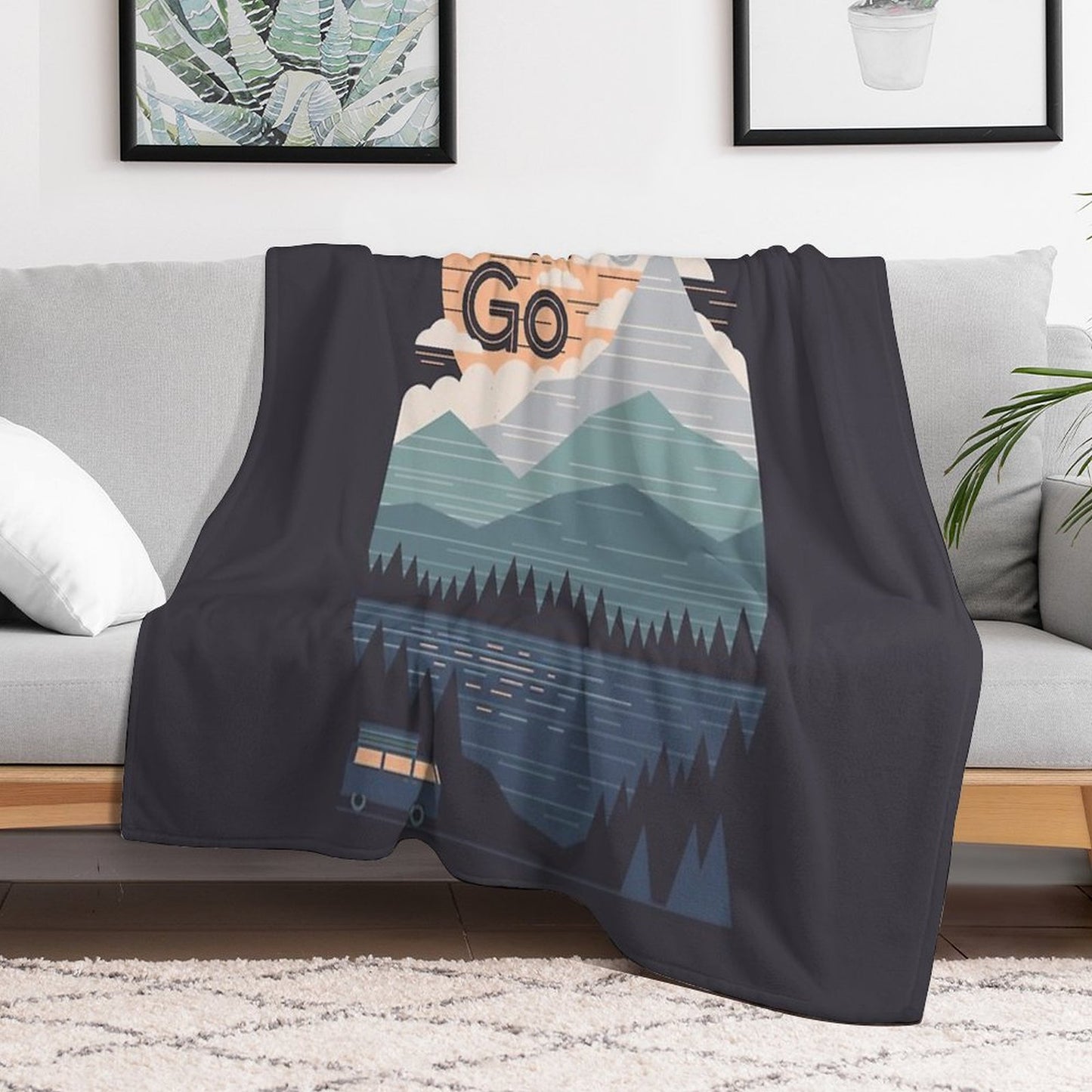 Let's Go Throw Blanket