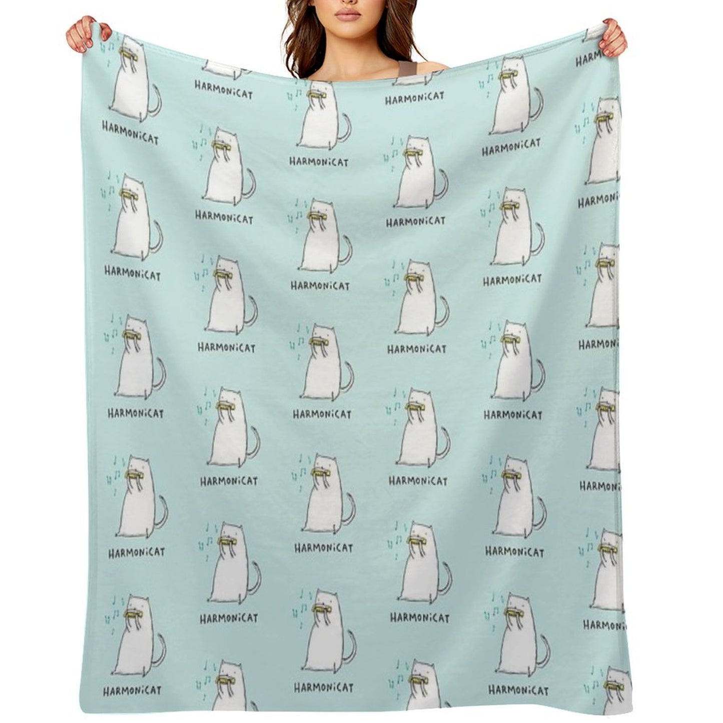 Harmonicat Throw Blanket