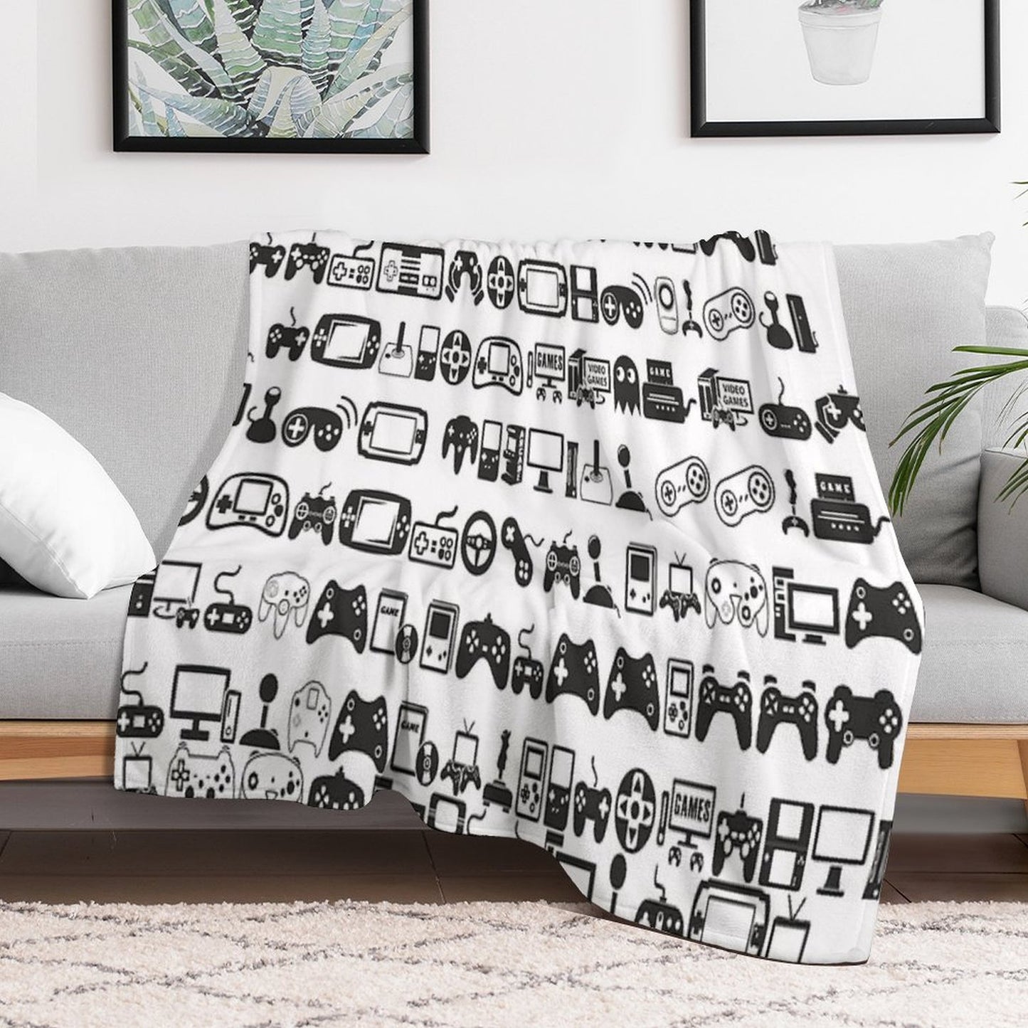 Retro Gamer Throw Blanket