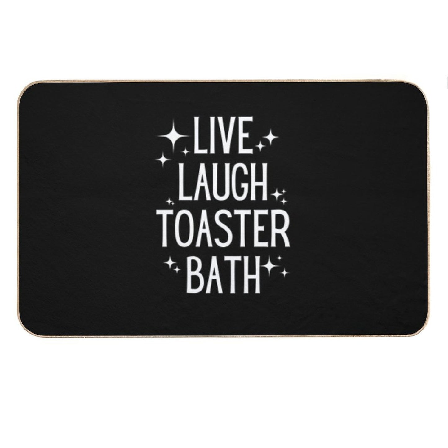 Live Laugh Toaster Bath Bath Mat