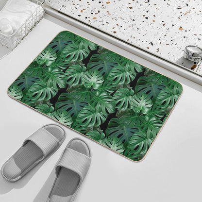 Monstera Madness Bath Mat