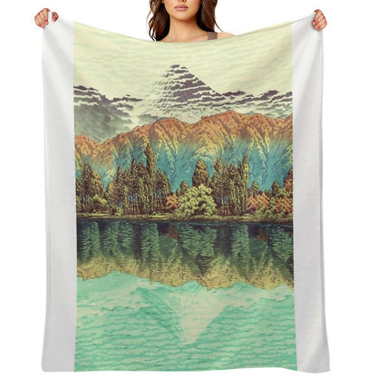 The Unknown Hills in Kamakura - Nature Landscape Throw Blanket